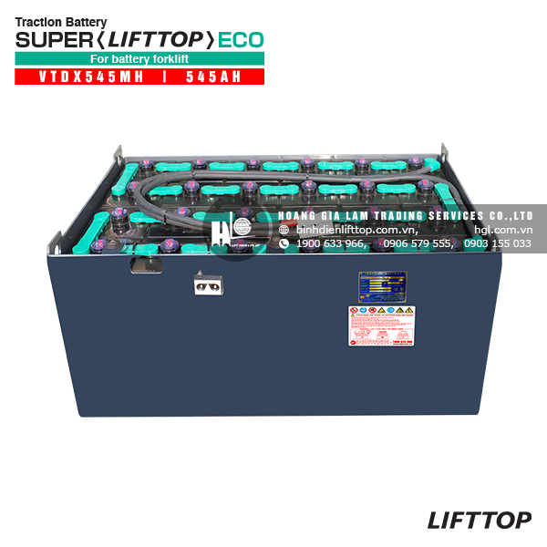 Bình điện xe nâng LIFTTOP VTDX545MH 545Ah