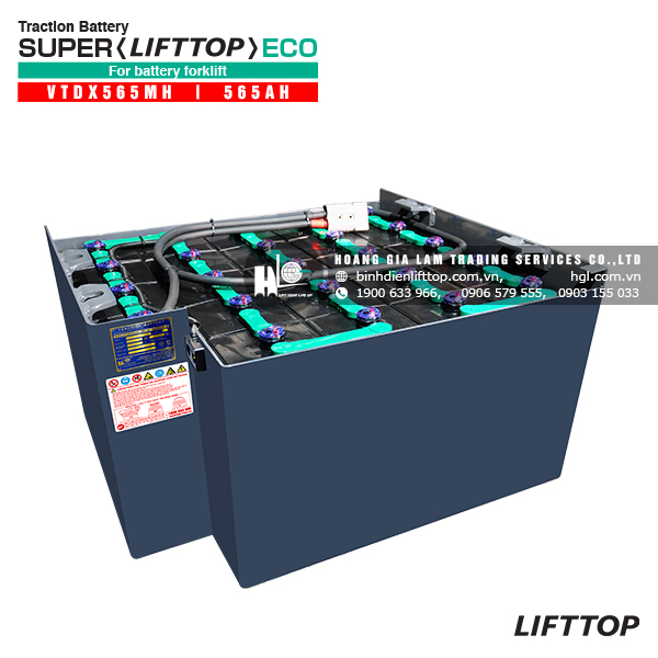Bình điện xe nâng LIFTTOP VTDX565MH 565Ah