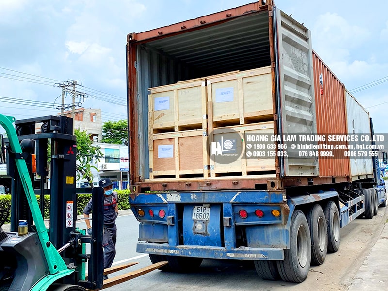 Hàng mới về 6.2021: Container bình điện xe nâng LIFTTOP (HITACHI)